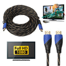 3m/15m Long HDMI-compatible 1.4 Cable AV 1080P HD 3D Gold Plated Connection New Braided Male cables for PS3 Xbox HDTV