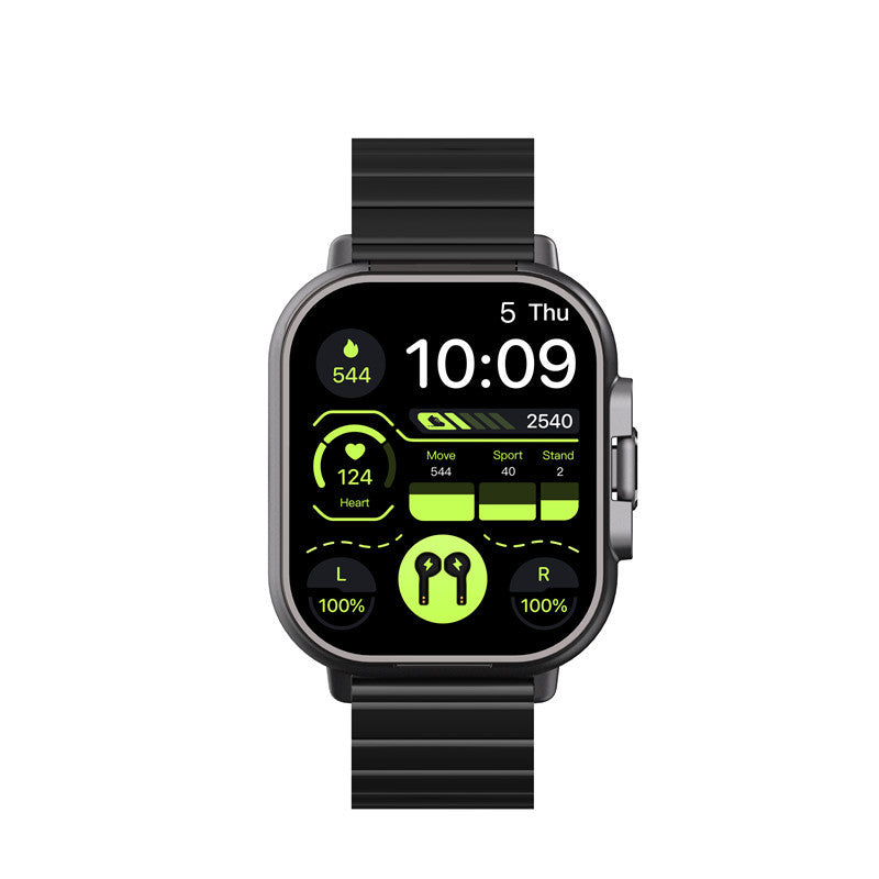 Cross-border D8 smart watch Bluetooth headset 2 in 1 full screen touch Bluetooth call sports watch heart rate blood pressure