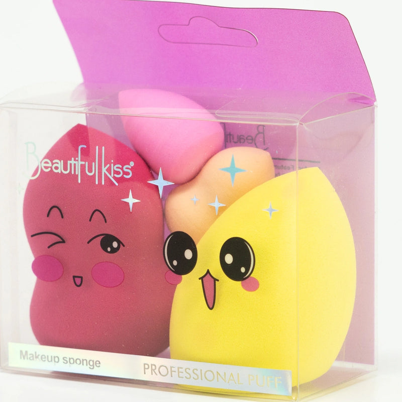 Kit Esponja Make Up Para Acabamento Maquiagem